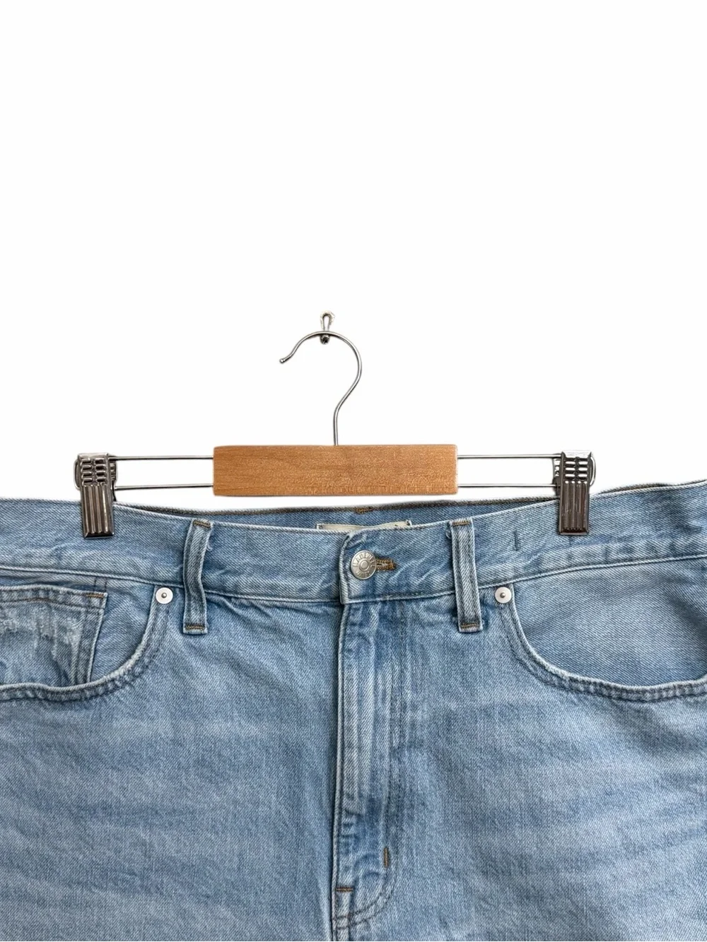 Madewell High-Rise Baggy Jean Shorts